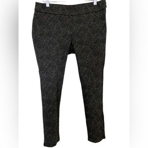 ANNTAYLOR factory size 10 petite with side zip closure grey and black NWOT